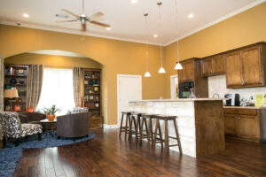 Inside the club house at Haverhill Place apartments.