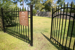 Gate leading into the Pet Park.